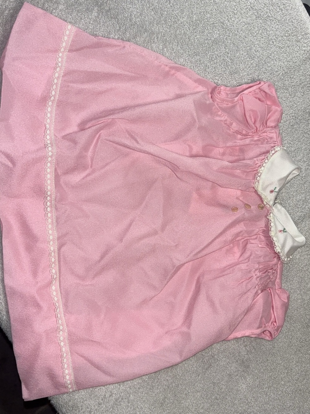 Source Unknown Pink and White Girls' Formal Dress